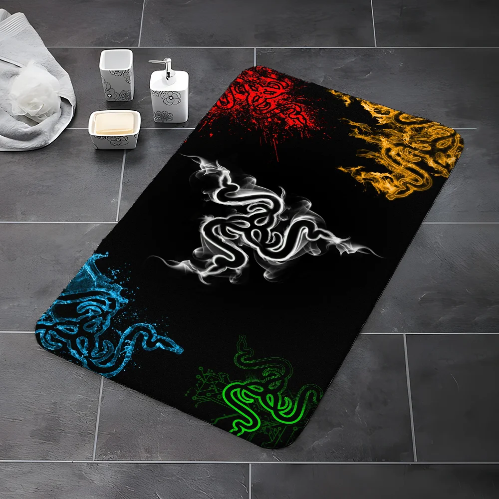 R-Razer Противоскользящий Замшевый Напольный Коврик В Современном Стиле Полоску