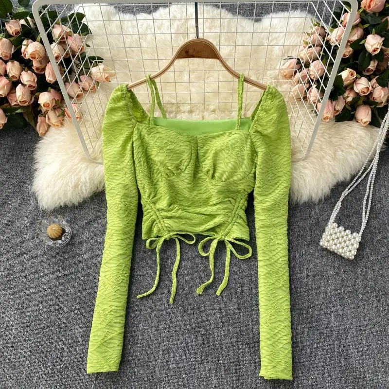 

T Shirts Korean Party Ropa De Mujer Girl Crop Y2k Tops Harajuku Women Fashion Clothing Streetwear Bandage High Street White Tees