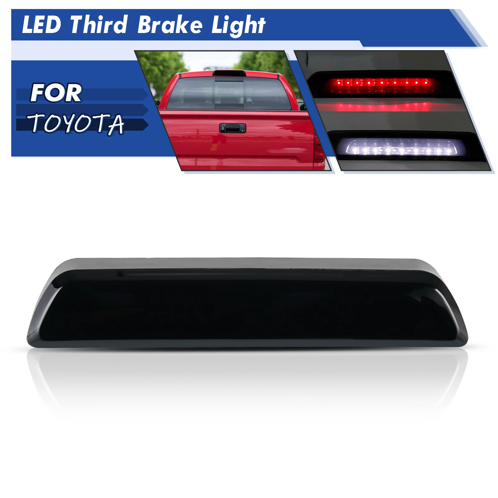 

Rear LED 3RD Third Brake Light Cargo Stop Lamp For Toyota Tundra 2007-2018 High-Level Brake Light Vehicle Signal Lamp