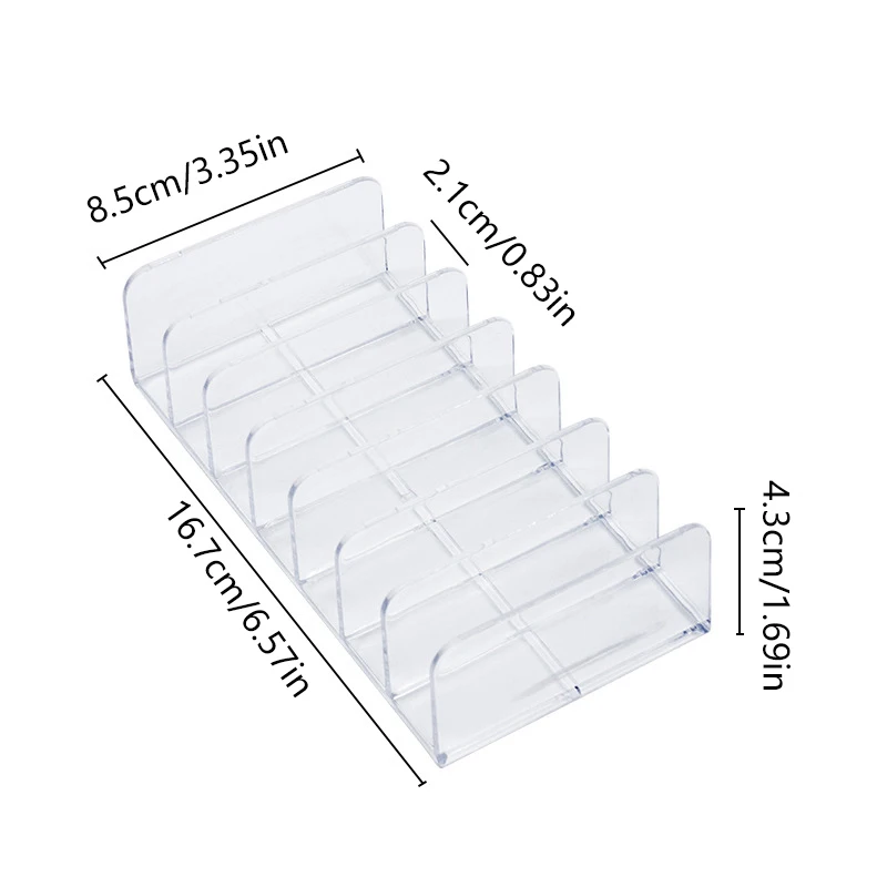 7-сетчатая акриловая коробка для ногтей органайзер палитры теней век лоток