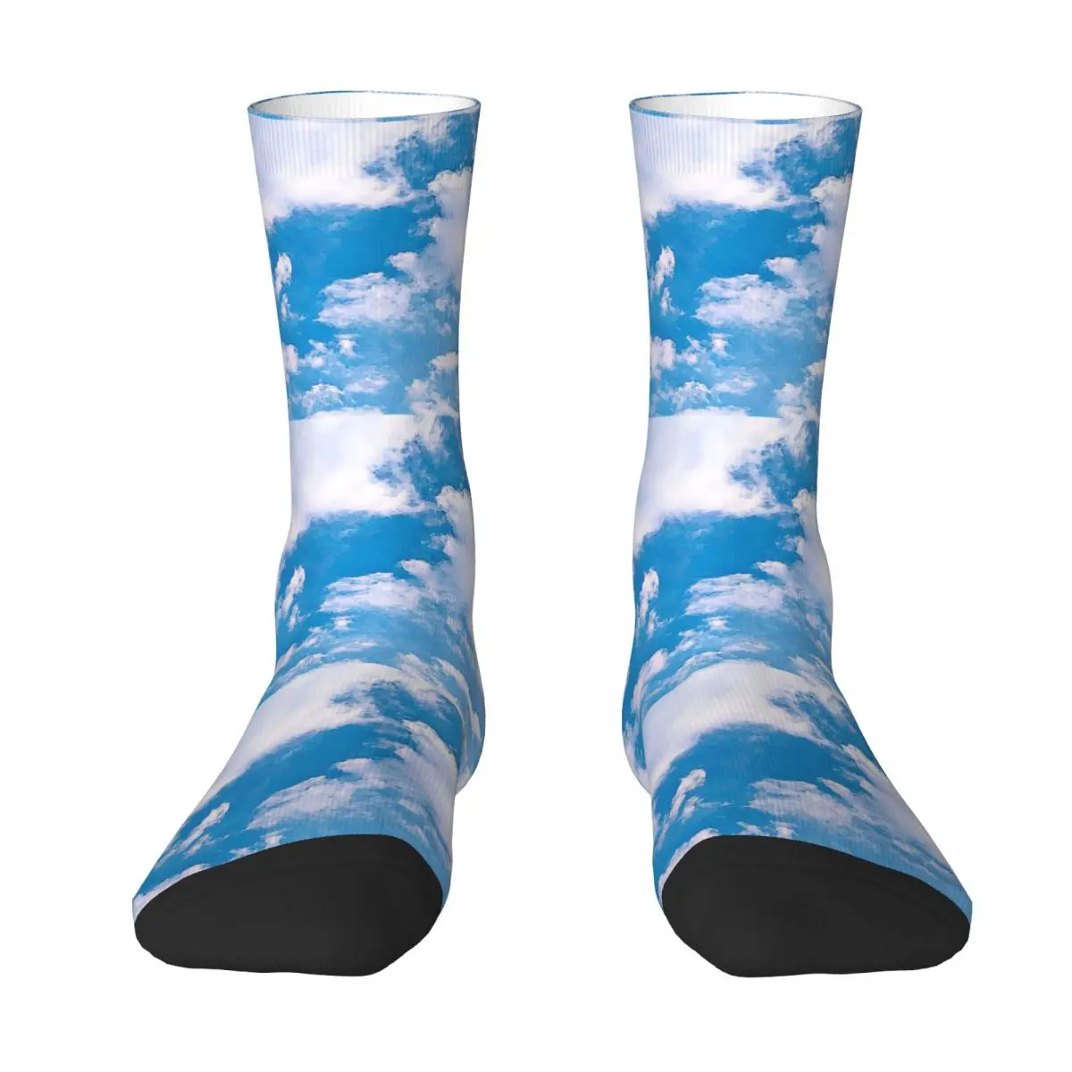 Голубое небо и Симпатичные облака женские носки длинные всесезонные аксессуары