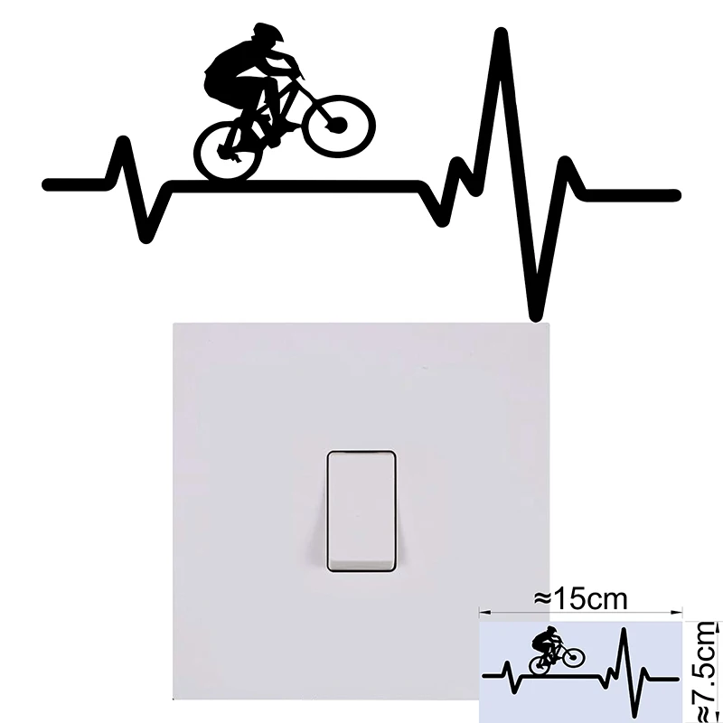 

Виниловая наклейка на стену велосипед