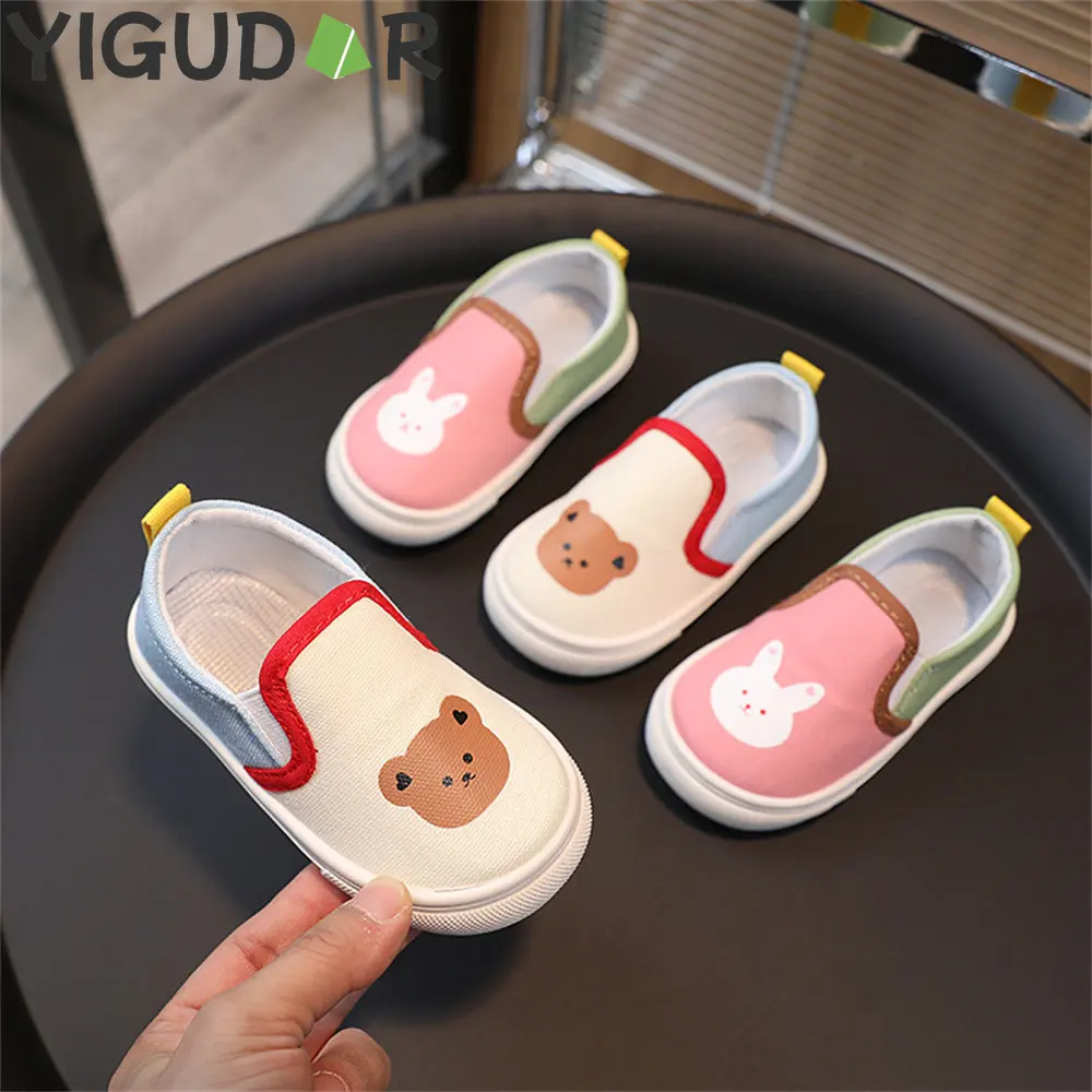 

Children 2023 New Boys and Girls Cloth Shoes Korean Version of Children's Shoes Baby Toddler Canvas Shoes Sneakers Kids Sports