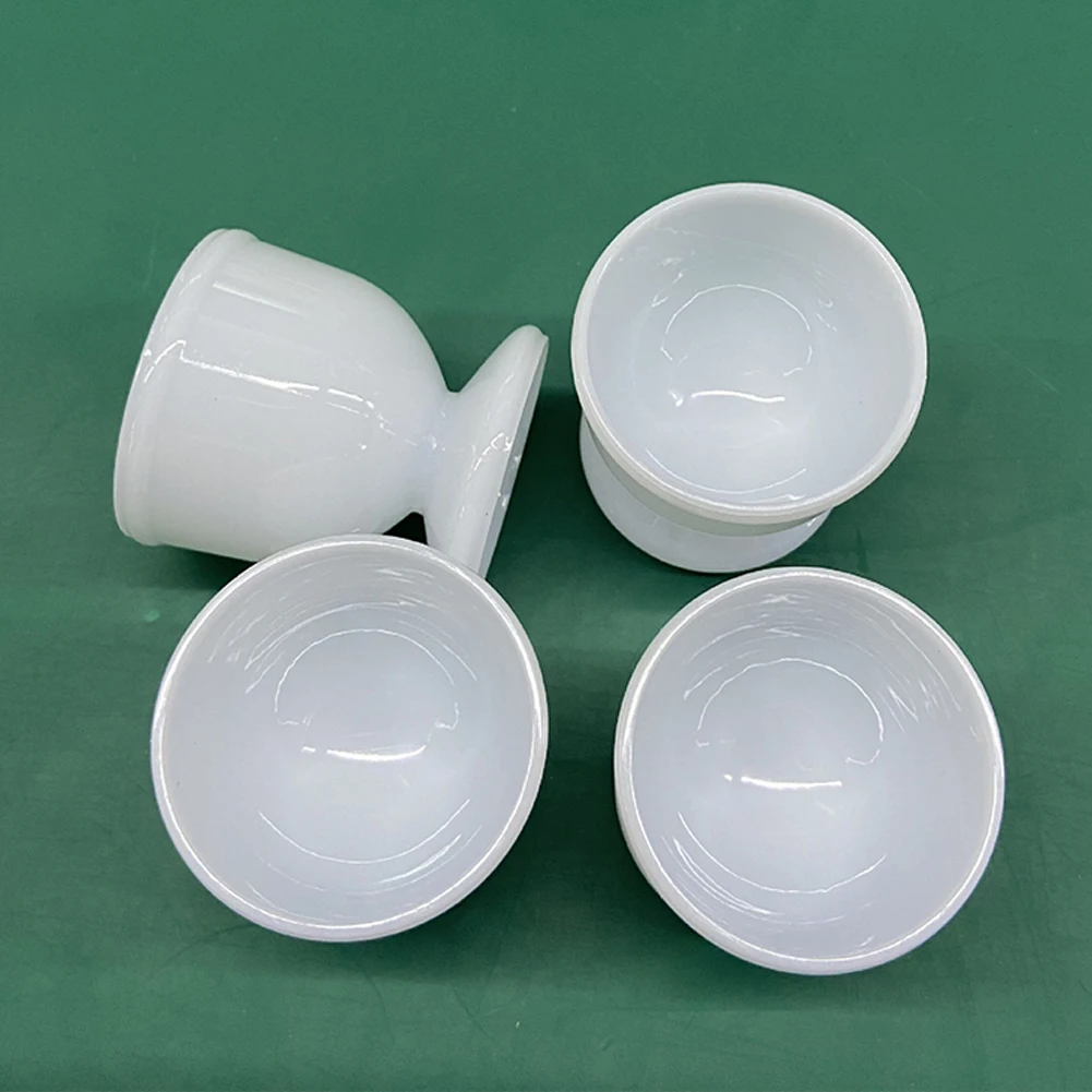 4/8pc White Egg Cup Holder Hard Soft Boiled Eggs Holders Cups Kitchen Breakfast Banquet Supplies Accessories |
