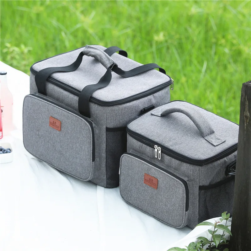 

15L/24L Insulated Picnic Lunch Bag Large Soft Cooler Bag Thermal Box Cooler for Beach Camping Backpack Camp Cooking Supplies
