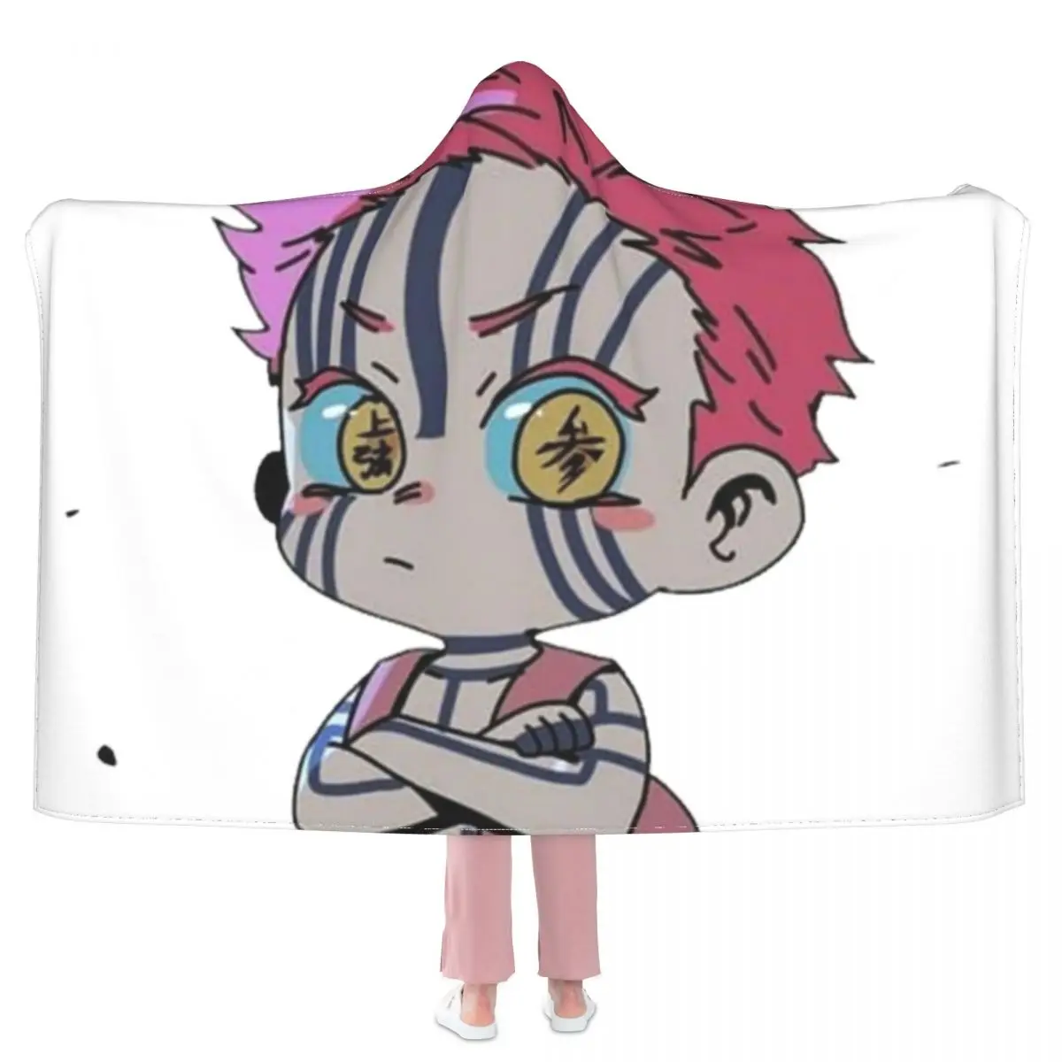 

Одеяло Akaza верхняя Луна yaiba аниме kny милое уличное мягкое одеяло с капюшоном модное большое флисовое покрывало