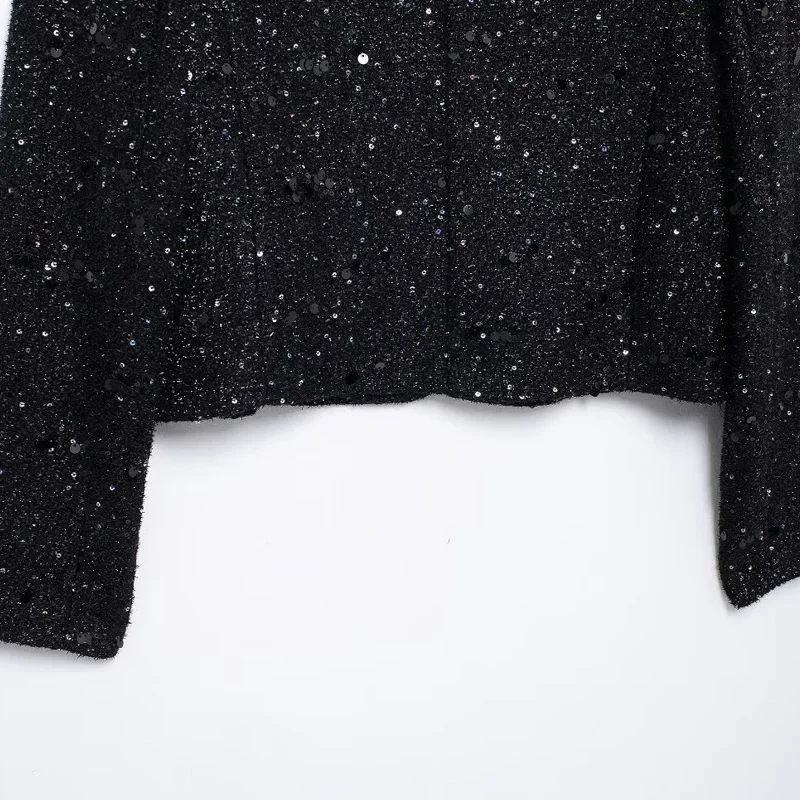 TRAFOffice Wear женский 2024 пиджак с текстурированными блестками верхняя одежда новые