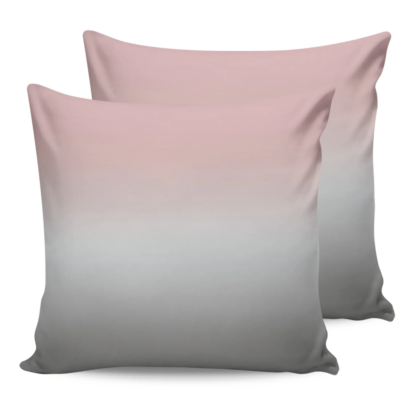 

2PC Pillowcase Pink Gray Gradient Sofa Cushion Cover Bedding Dakimakura Pillow Cover For Bed House Home Decorative Pillow Cases