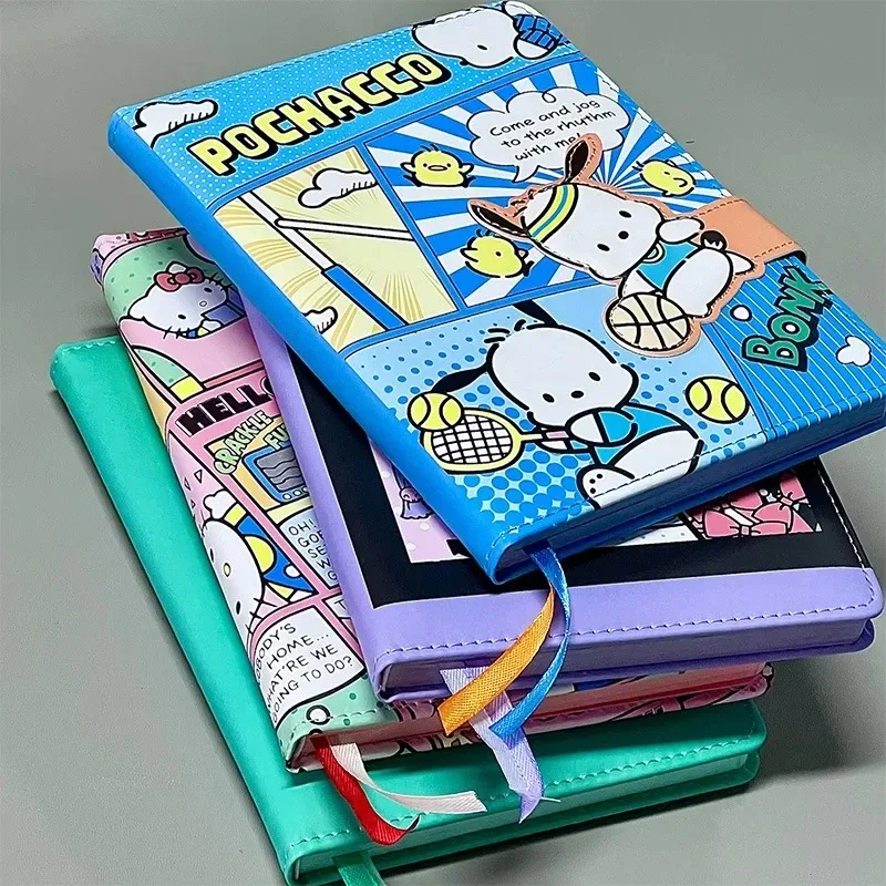 Аниме Sanrio Hello Kitty блокнот Cinnamoroll Pochacco B6 журнал с магнитной застежкой книга