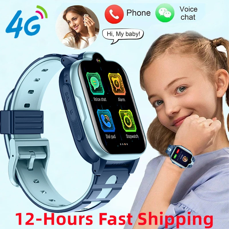 

XIAOMI 4G Kids Smart Watch for Children GPS SOS HD Video Call Smartwatch Clock SIM Card Location Tracker Child Waterproof Watch