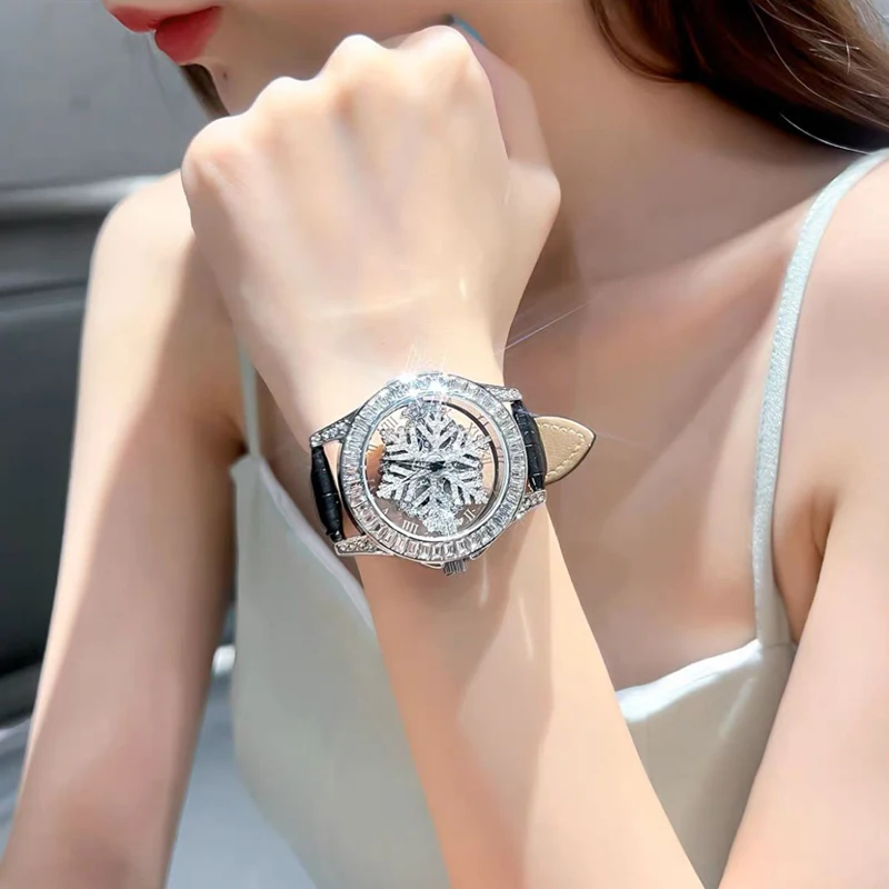 Часы-скелетоны для женщин роскошные женские кварцевые наручные часы со