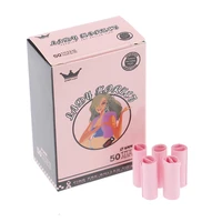 50pcs set boxed cute lady hornet disposable filter rolling pink paper tobacco smoking accessories for lady women female