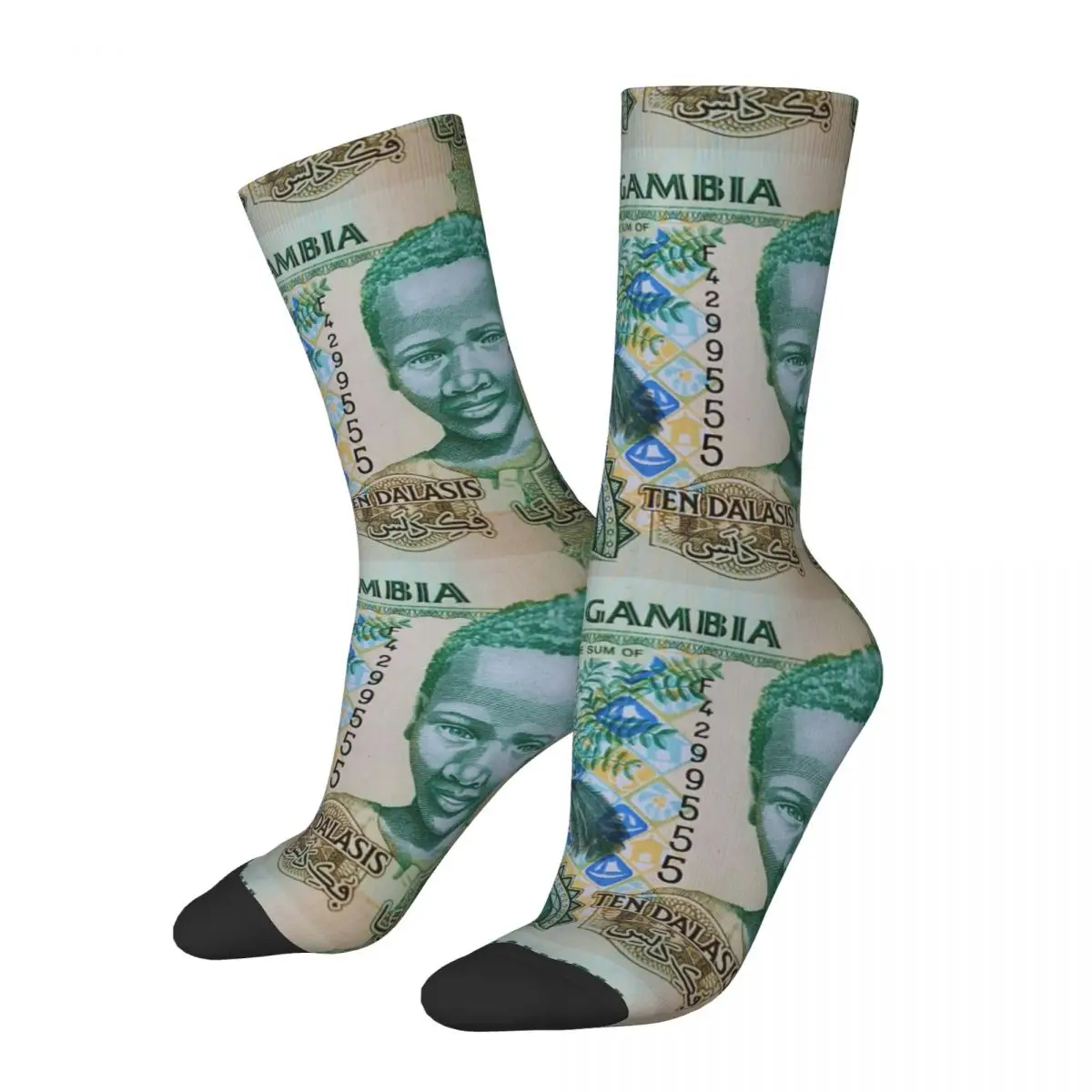 

Банкнота, бумажные деньги Гамбии денежные деньги унисекс Зимние носки хип-хоп счастливые носки уличный стиль сумасшедшие носки