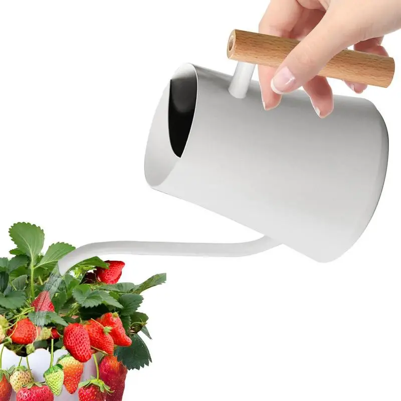 

Watering Pot Long Spout Garden Pot 42oz Vintage Stainless Plant Watering Devices Flower Waterer Long Spout Pot For Home Garden