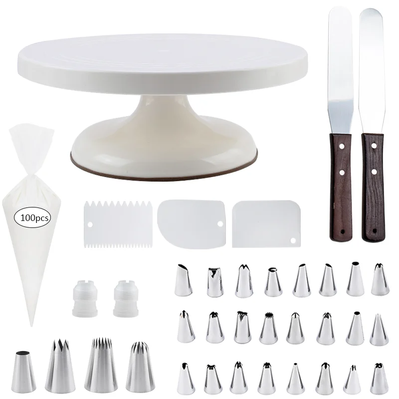 

Вращающийся стол для торта, Аксессуары для выпечки, 134 инструментов