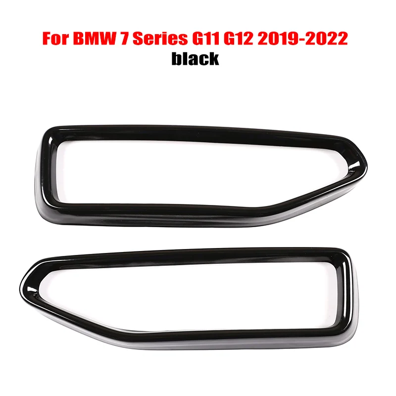 

2 шт. глянцевая черная стальная накладка на глушитель выхлопной трубы автомобиля для BMW 7 серии F01 G11 G12 730 740 750li 2009-2022 аксессуары