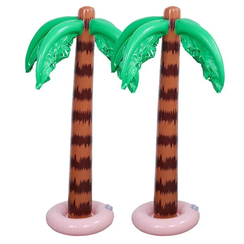 

90cm Inflatable Floating Coconut Tree Baby Bath Toy Swimming Pool Float Palm Tree Kids Summer Water Sports Beach Toy Party Decor