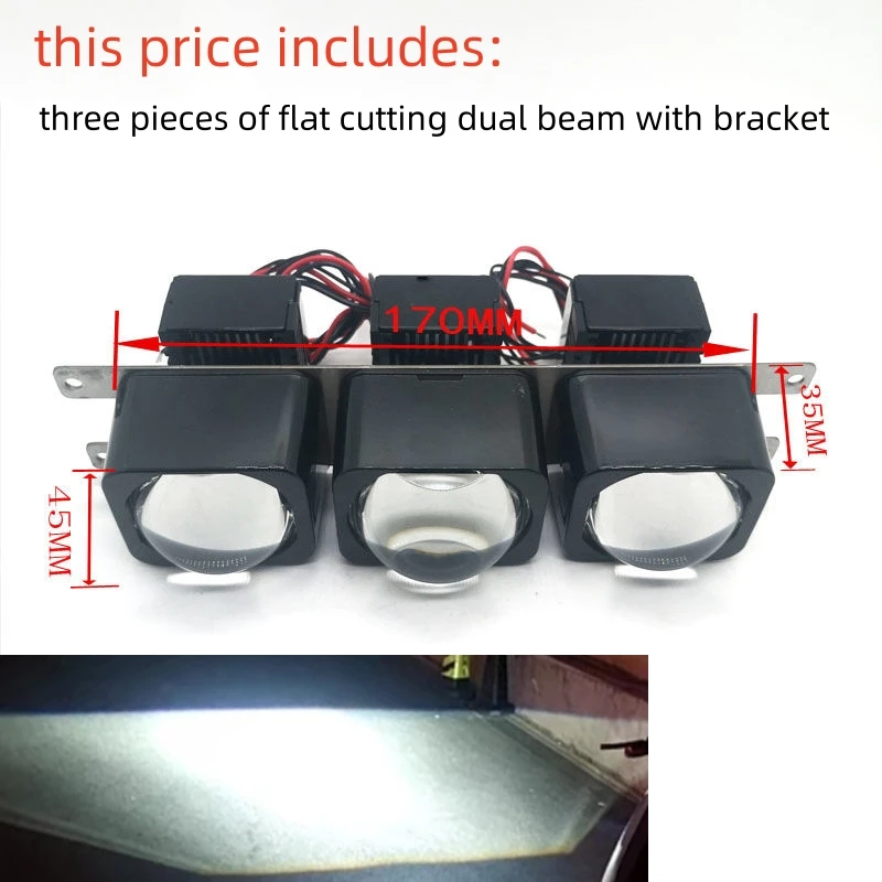 

OWN FLY 1,5 "MATRIX 42MM BI СВЕТОДИОДНАЯ ЛИНЗА ПРОЕКТОРА ДВОЙНОЕ ВЫСОКОЕ НИЗКОЕ ДВОЙНЫЕ ФАРШЕНИКИ МОТОЦИКЛ 1,5 ДЮЙМА КВАДРАТНЫЙ МОДУЛЬ МОТОЦИКЛ