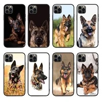 german shepherd dog phone case for iphone 13pro 12 11promax 11 x xs xr xsmax 6 plus 7 7plus 8 8plus cover
