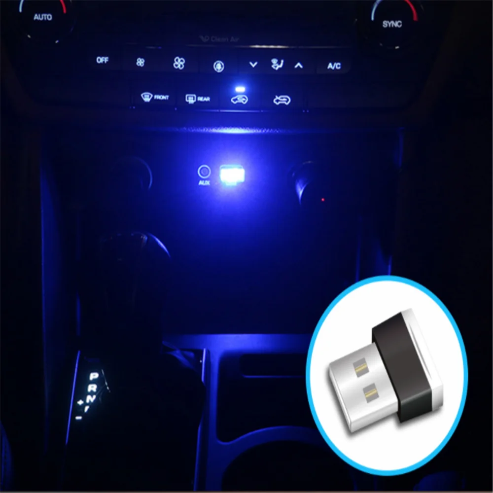 Mini USB LED Car Ambient Light for Mitsubishi ASX Outlander Lancer EX Pajero Opel mokka Volvo S60 V60 X |