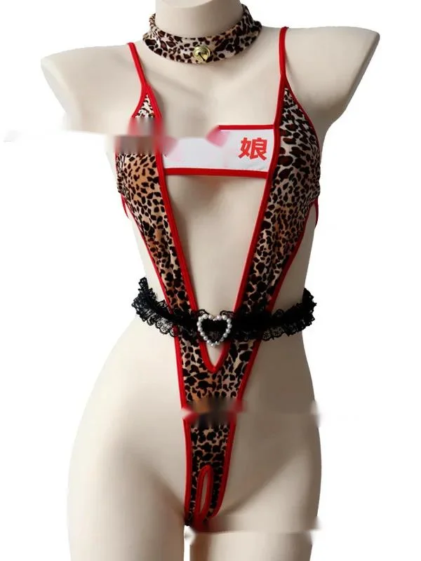 Соблазнительный и соблазнительный комбинезон с леопардовым принтом популярный