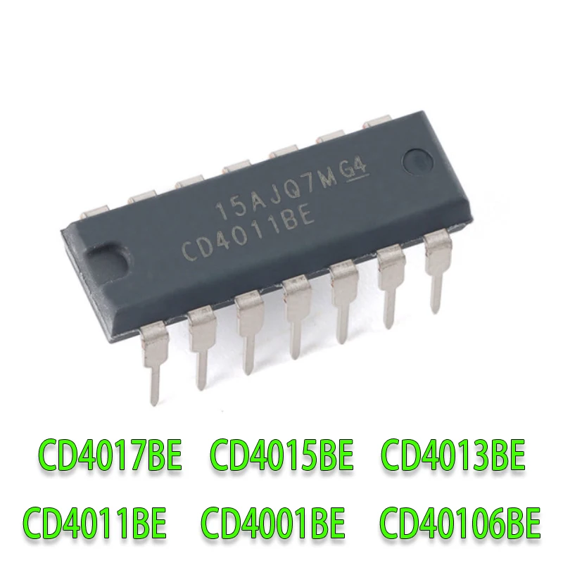 10 шт. CD4017BE CD4015BE CD4013BE CD4011BE CD4001BE CD40106BE CD4070BE CD4018BE CD4016BE DIP-14 CD4017 CD4013 CD4011 CD40106