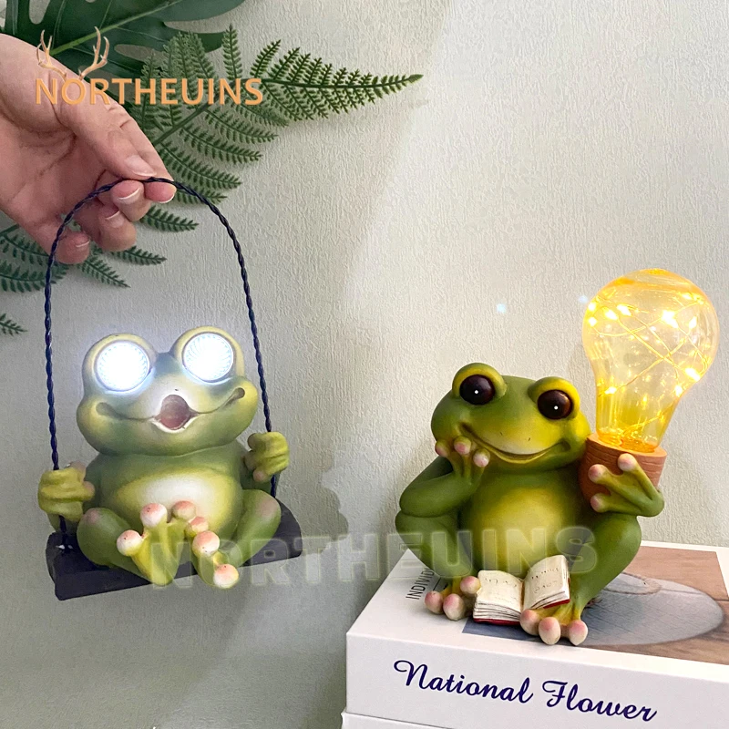 

Детская кукла NORTHEUINS, креативная интерьерная статуя животного на солнечной батарее, Настольная декоративная кукла для чтения, милый подарок...