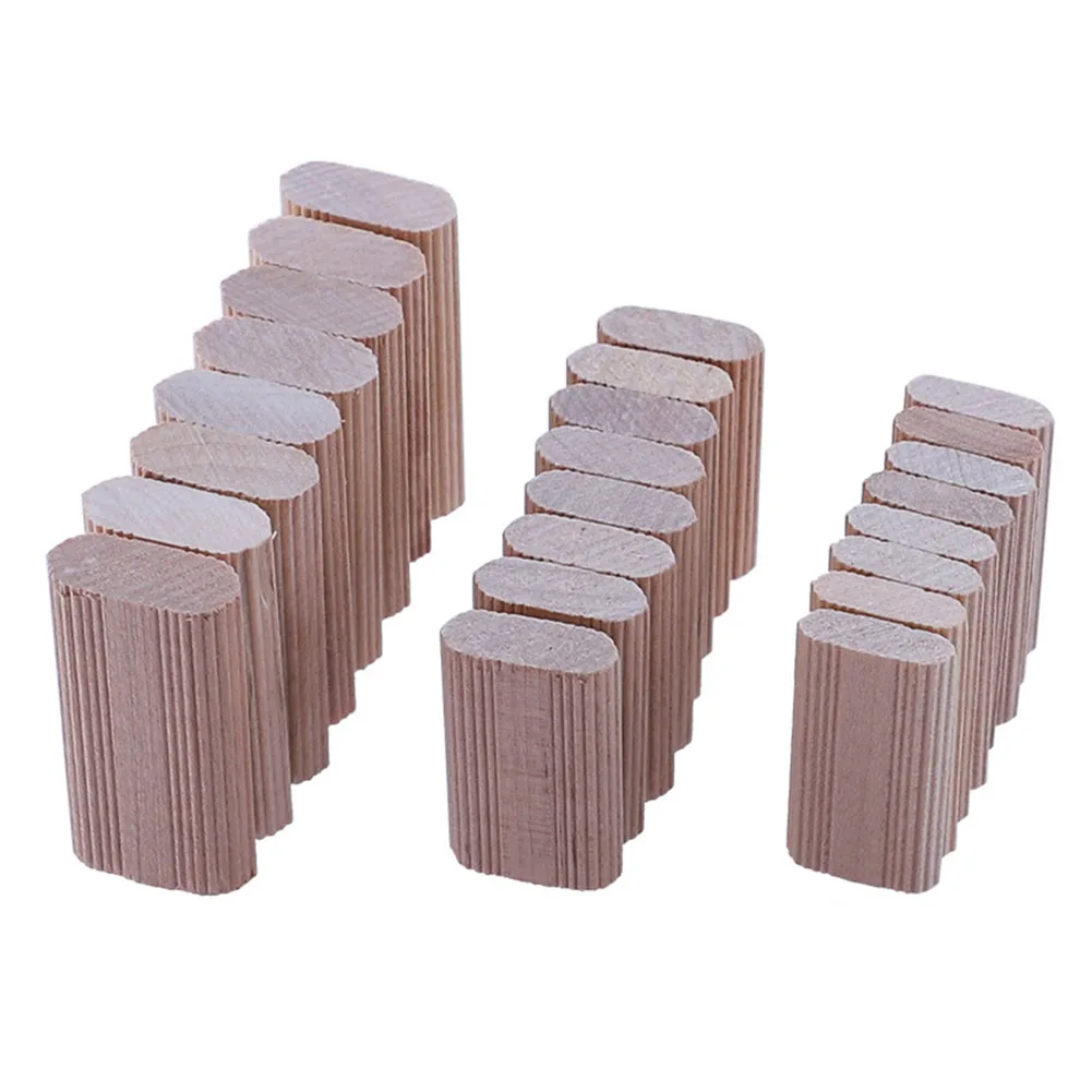 

100pcs Wooden Bolt Square Cork Twill Wood Nails Wedge Wooden Shaft Connector for Household Furniture Splicing Accessories