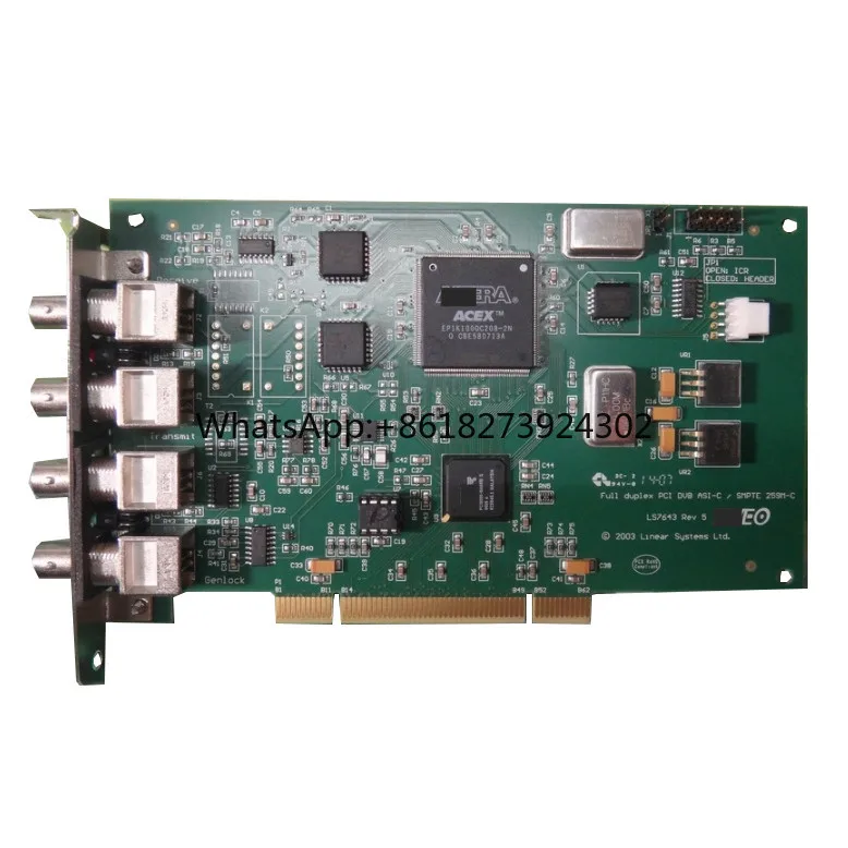 Карта потокового вывода DVB-ASI LS7643 Полнодуплексный PCI DVB ASI-C DVEO 4*интерфейс