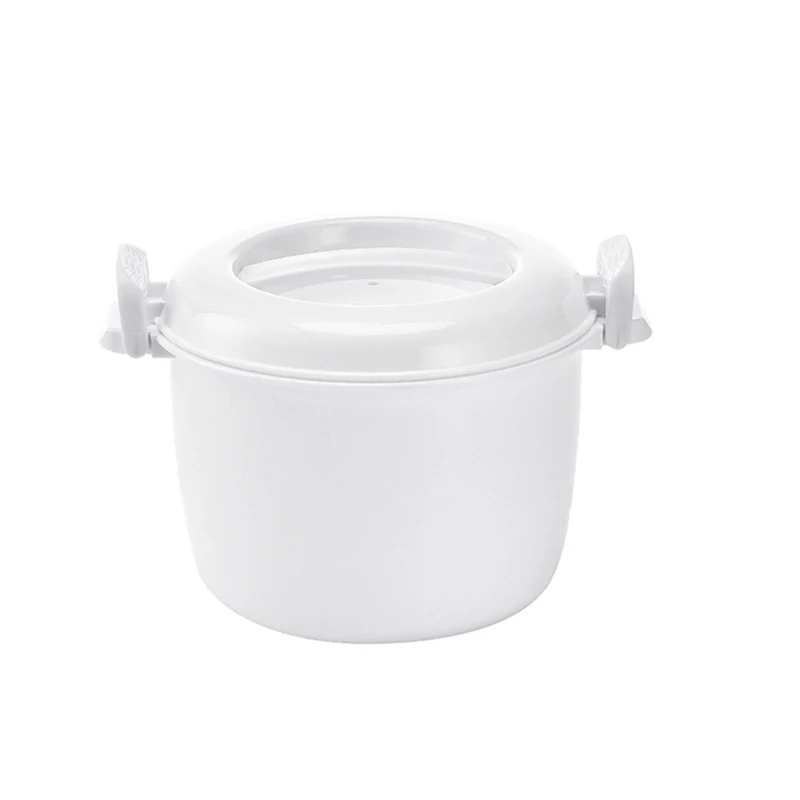 

Microwave Rice Cooker Multifunction Small Lunch Container Microwave Cooker Cookware for Microwave Oven 17.5x21x14cm