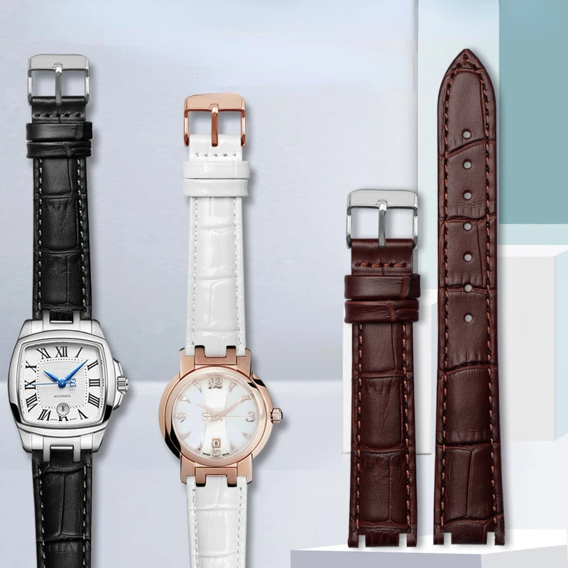 

Ремешок из натуральной кожи для наручных часов Ernest Borel Legend, двусторонний, вогнутый, Интерфейсный, qbs LBR LS Lg1856, Женские аксессуары для часов, 16 мм