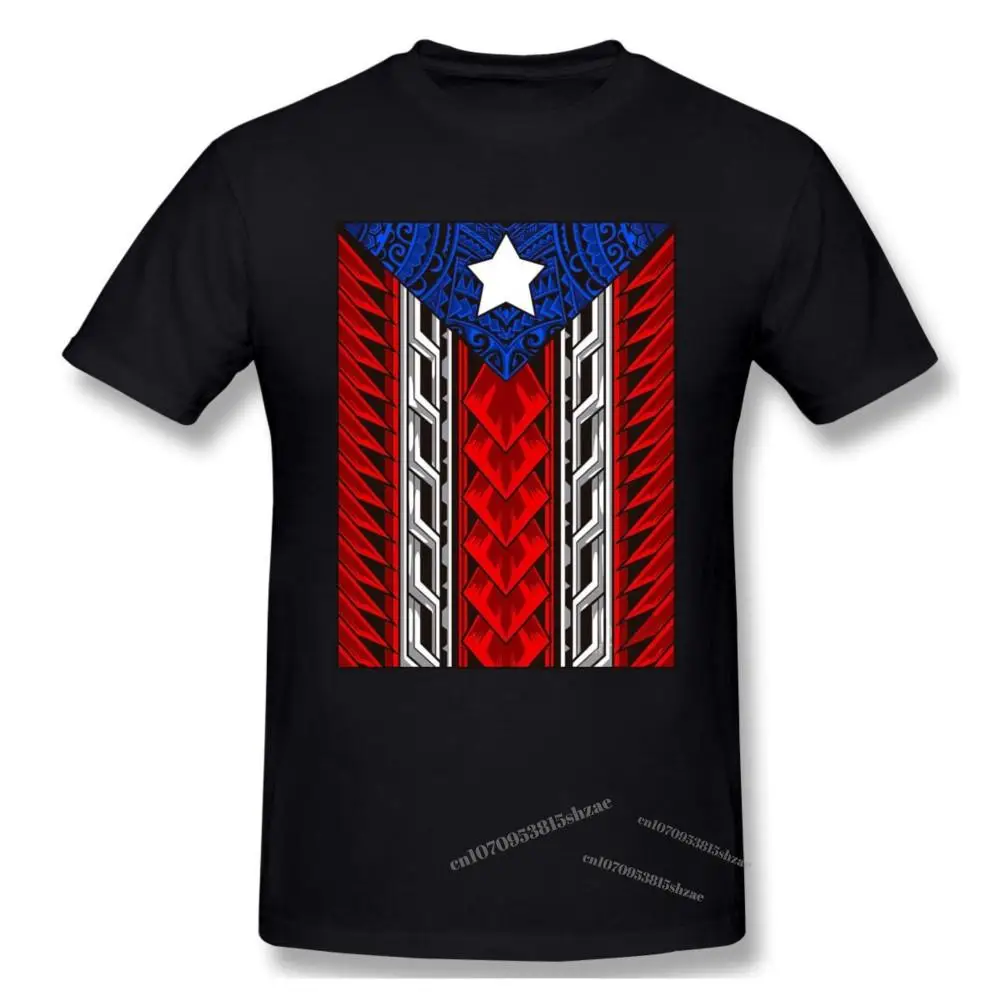 

Puerto Rican Tribal Flag Modern Boricua Tshirt man T Shirt Woman