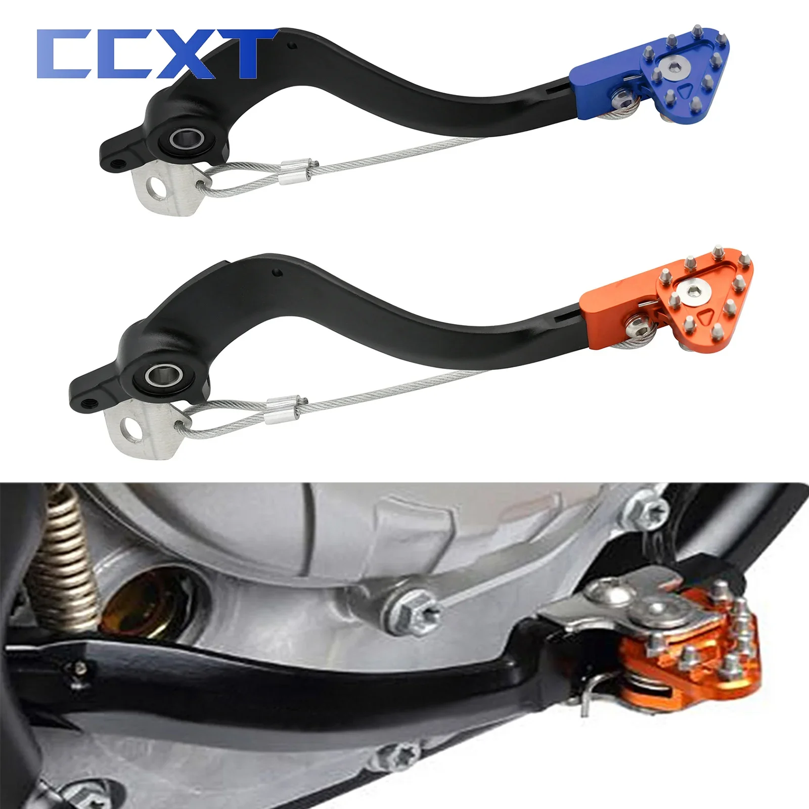 

CNC Rear Brake Pedal Arm Lever Saver For Husqvarna TC TE FC FE For KTM EXCF SX SXF EXC XCF XCW XC 125 250-500 530 2008-2015 2016