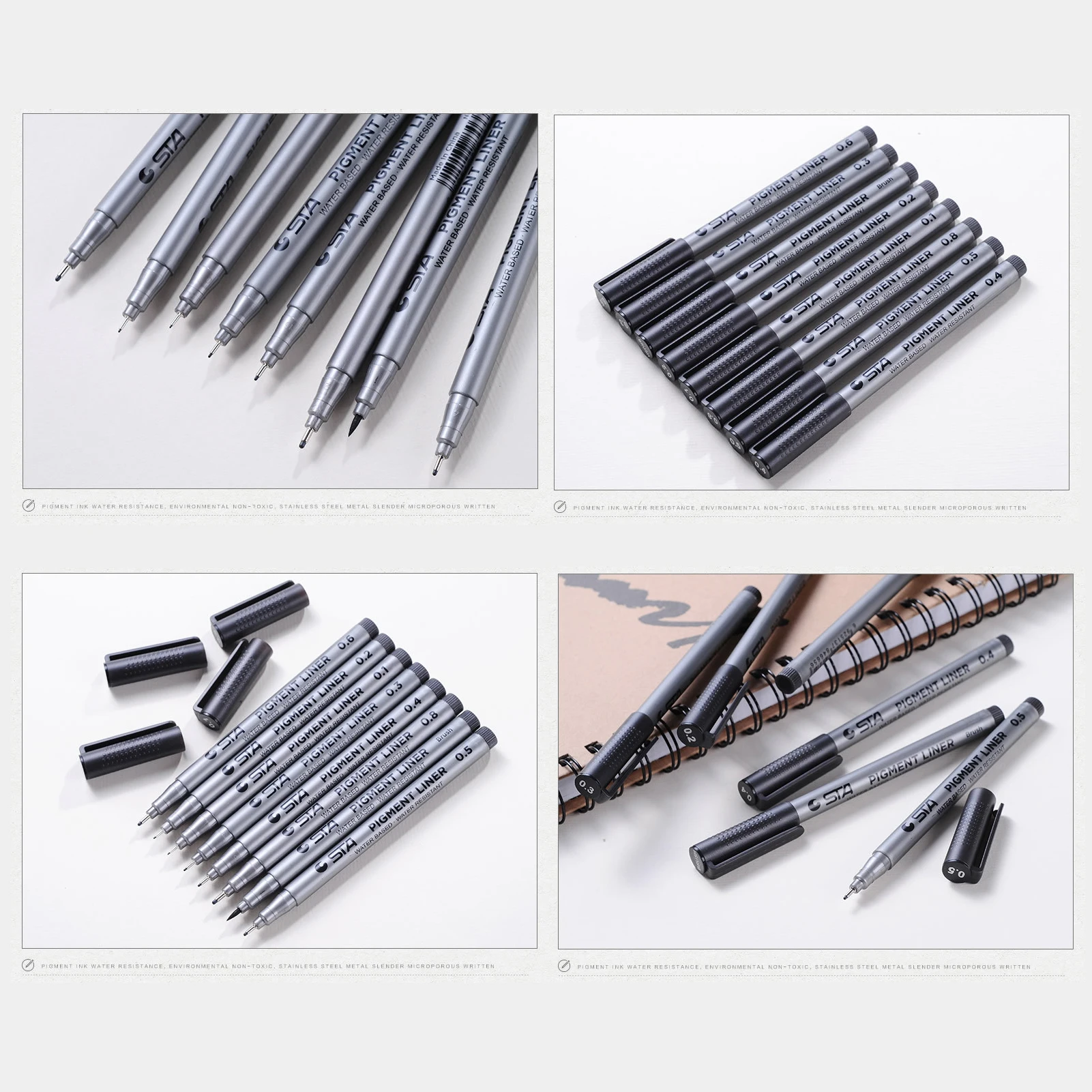 9 микро-ручка точный тонкий фломастер водостойкие чернильные ручки тонкая