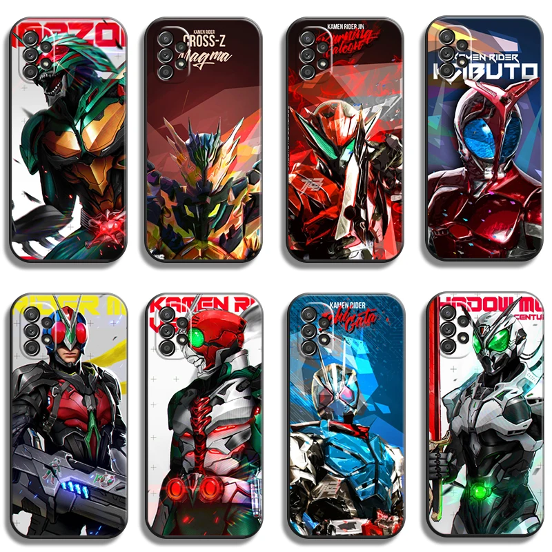 

Kamen Rider Bandai Phone Cases For Samsung Galaxy A31 A32 A51 A71 A52 A72 4G 5G A11 A21S A20 A22 4G Coque Soft TPU Back Cover