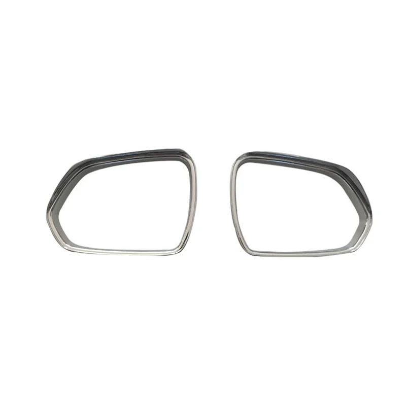 

2 шт., серебристый хромированный чехол для зеркала заднего вида