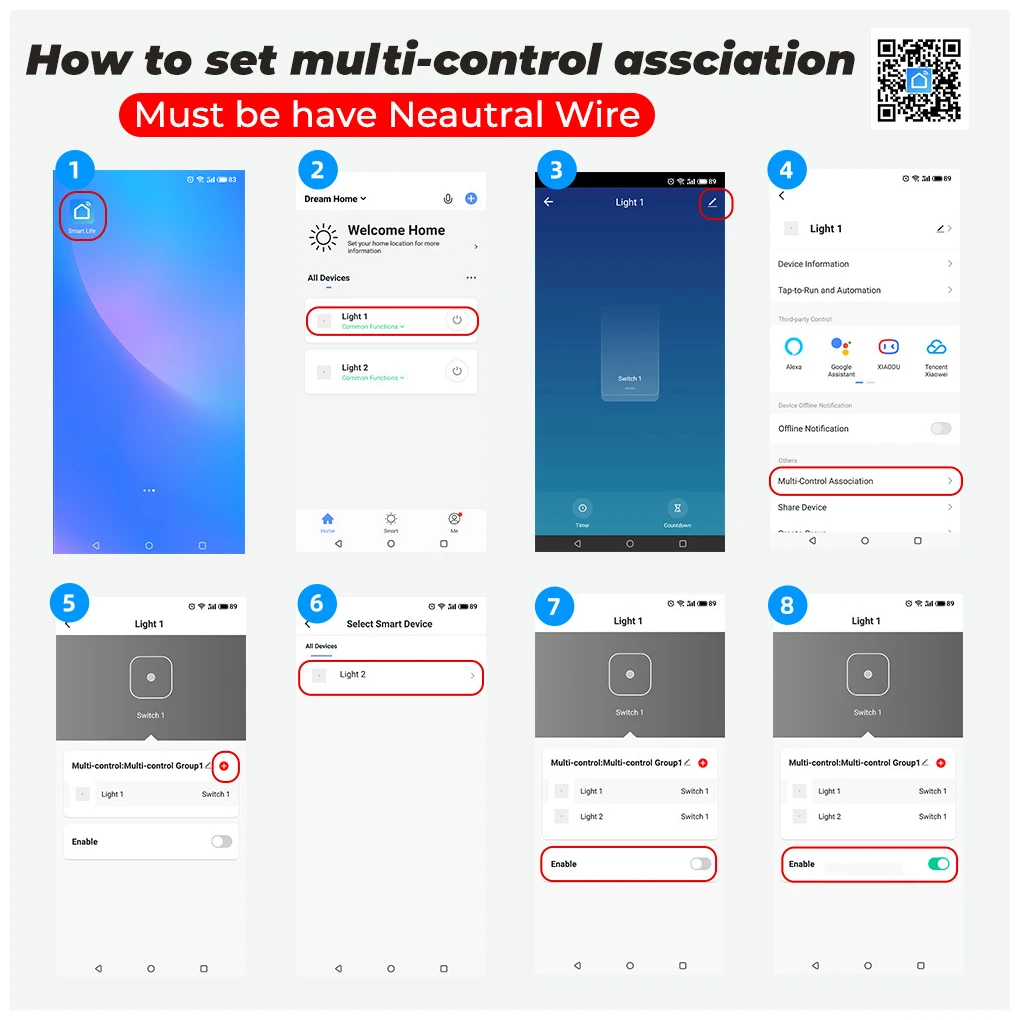 

WIFI smart touch switch No neutral wire 110V220V tuya APP RF433 remote control Alexa voice control Wall interrupter light switch