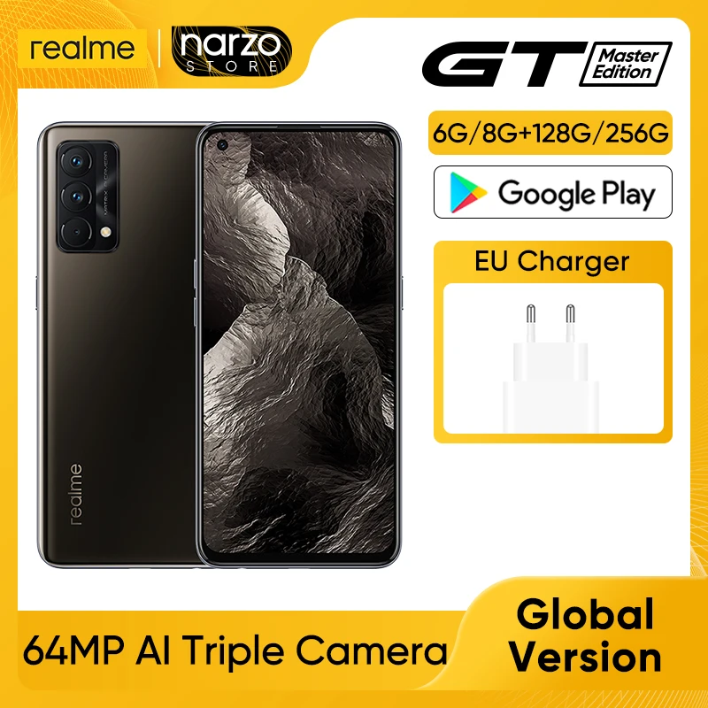 realme GT Master Edition [Global Version] 6GB+128GB / 8GB+256GB Snapdragon 778G 5G 6.43" Super AMOLED Display 4300mAh 65W NFC