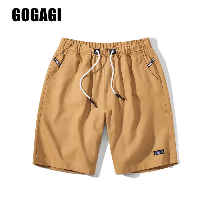 

Shorts Men Summer Casual Shorts Pure Color Drawstring Clothes Mens Fashion Short Breathe Cool Sweatpants Elastic Waist Shorts