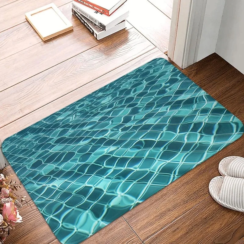 Фото Коврик для ванной MELLON 3D Seawater Phantom из диатомитовой земли, противоскользящий, влаговпитывающий, быстросохнущий, для душа и прихожей №1