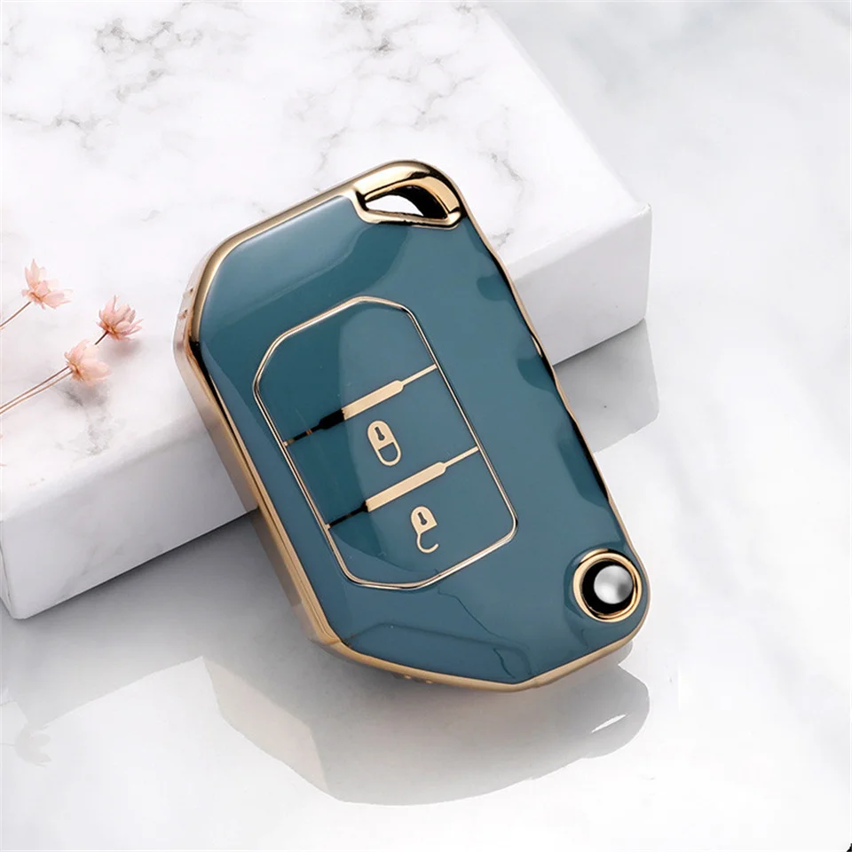

Soft Shell TPU Material Car Key Case Cover For Jeep Wrangler JL TJ Gladiator JT 2018 2019 Remote Keyless Covers Bag Car keychain
