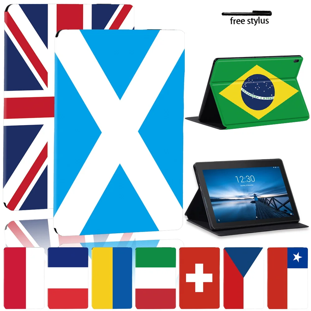 

Tablet Case for Lenovo Tab M10 Plus TB-X606F/X/Tab E10 10.1" TB-X104F/Tab M10 10.1" TB-X605F/Tab M7/M8 Leather Foldable Cover