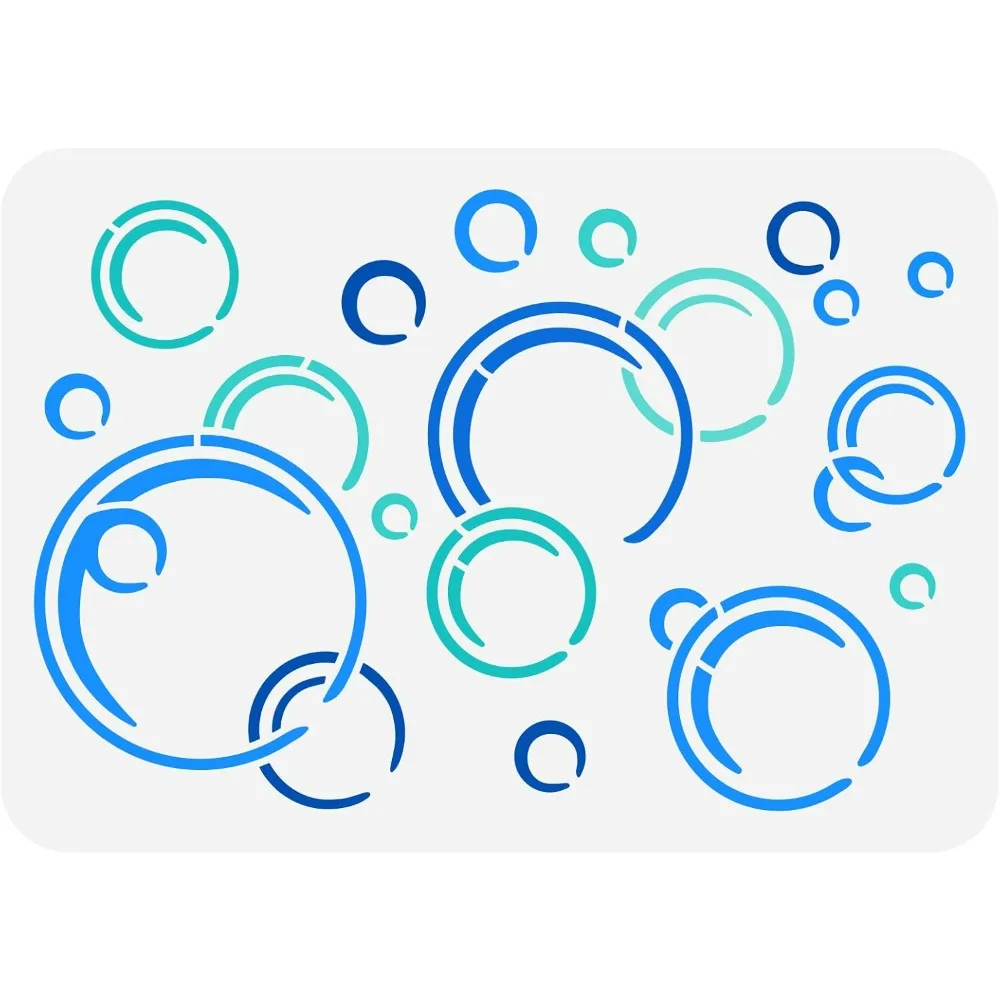 Трафарет для рисования пузырей 11 7x8 3 дюйма ПЭТ выдалбливают пузыри блок узор