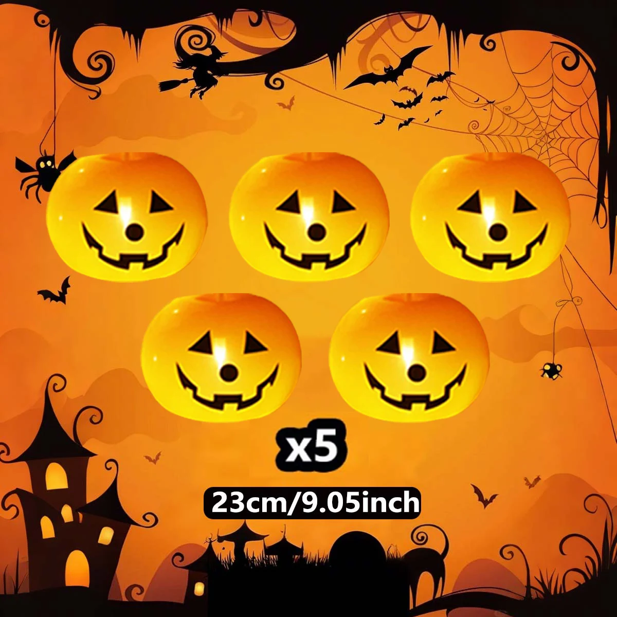 

Светодиодные тыквы из латекса