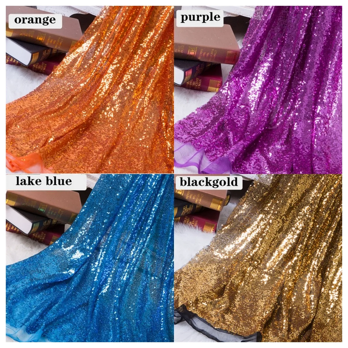 

Embroidery Glitzy Sequin Fabric Material Gold Silver Sparkly Fabric For Clothsing Making Party Events Table Covers Decor