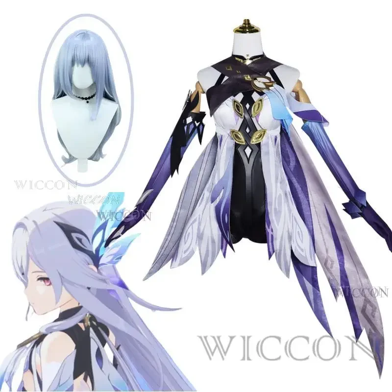 Женский костюм для косплея аниме Genshin дамский Хэллоуина