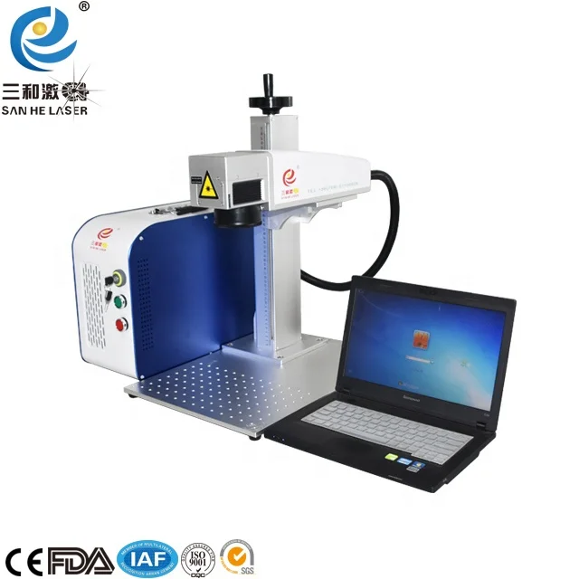 

20W portable fiber laser marking machine for metal dog tags logo nameplate jewelry gold silver brass stainless steel aluminum