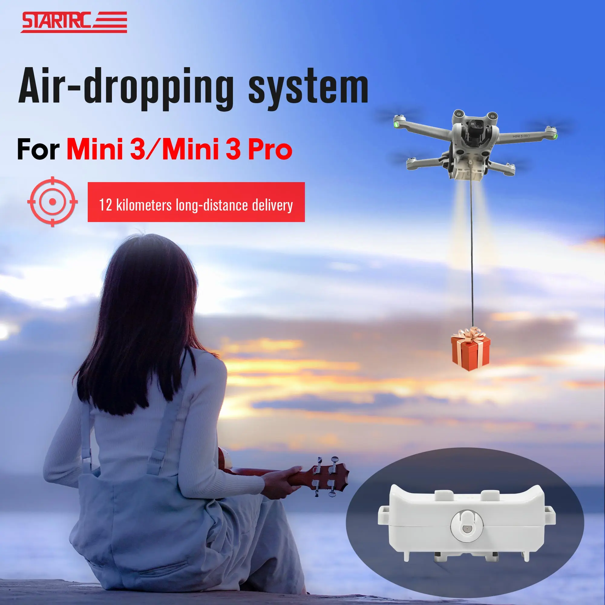 

Thrower For DJI Mini 3/Mini 3 PRO STARTRC Air-Dropping Airdrop System Drone Light Weight Fishing Bait Gift Deliver Accessories
