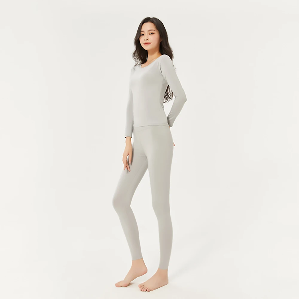 

2022 Thermal underwear suit women winter thin body sexy bottoming tight-fitting cotton sweater pajamas for women