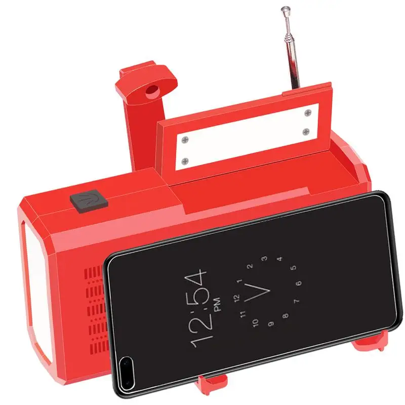 

Портативный аварийный радиоприемник на солнечной батарее, 4000 мАч, с внешним аккумулятором и фонариком, Аварийная сигнализация, для кемпинг...